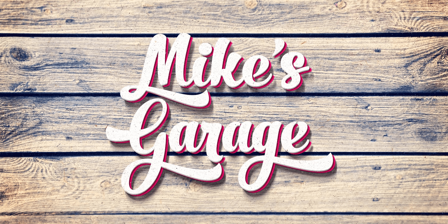 No Seven Font Poster #1