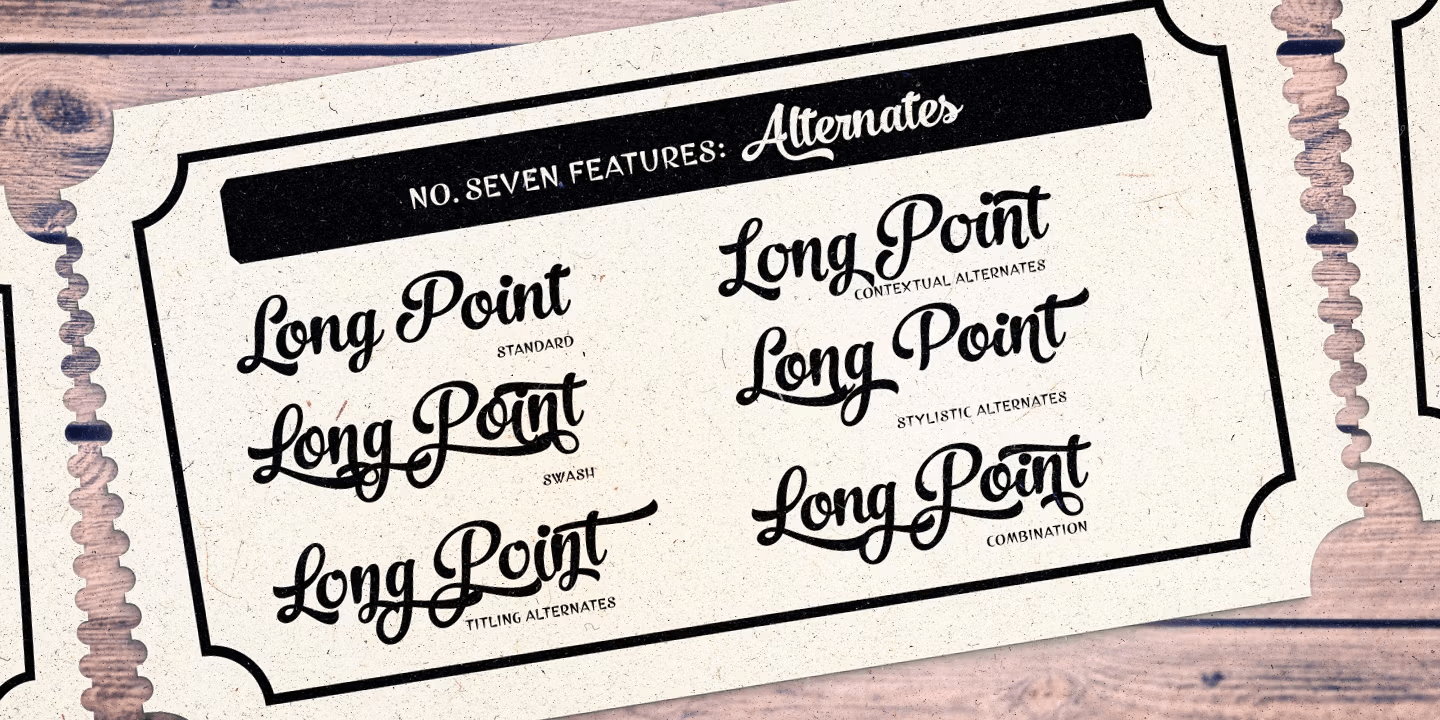 No Seven Font Poster #1