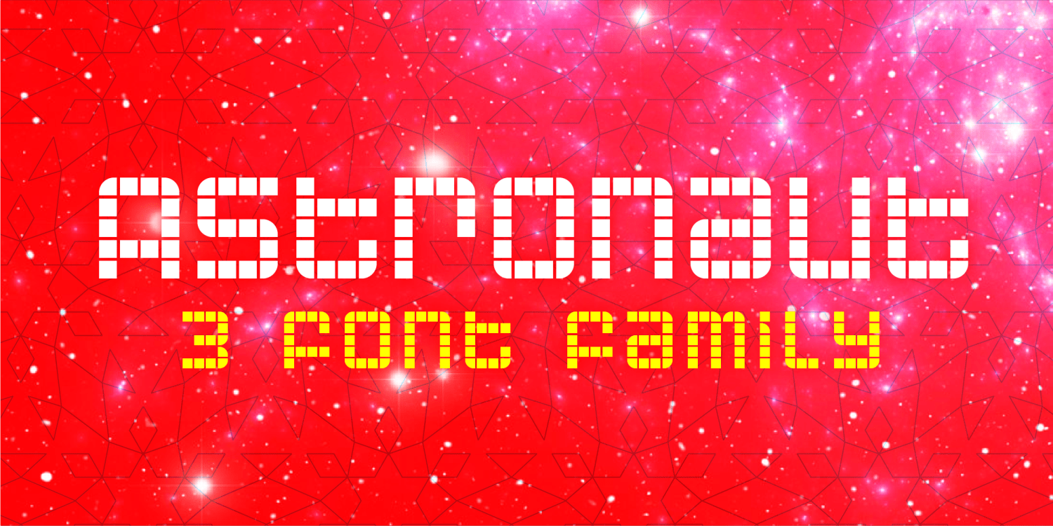 Astronaut Font Poster #1