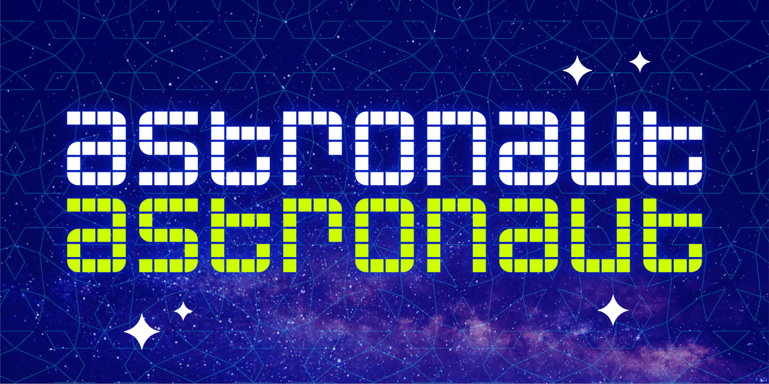 Astronaut Font Poster #1