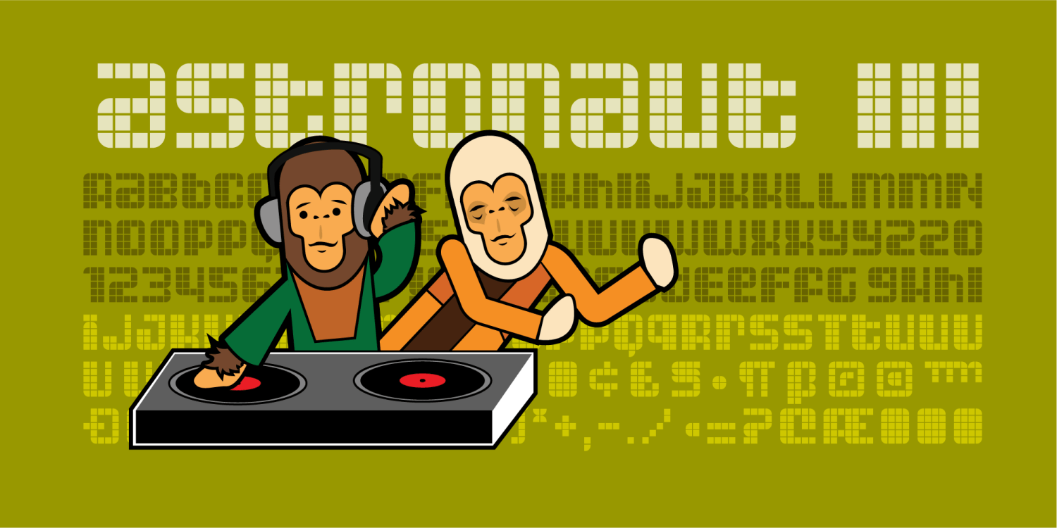 Astronaut Font Poster #1