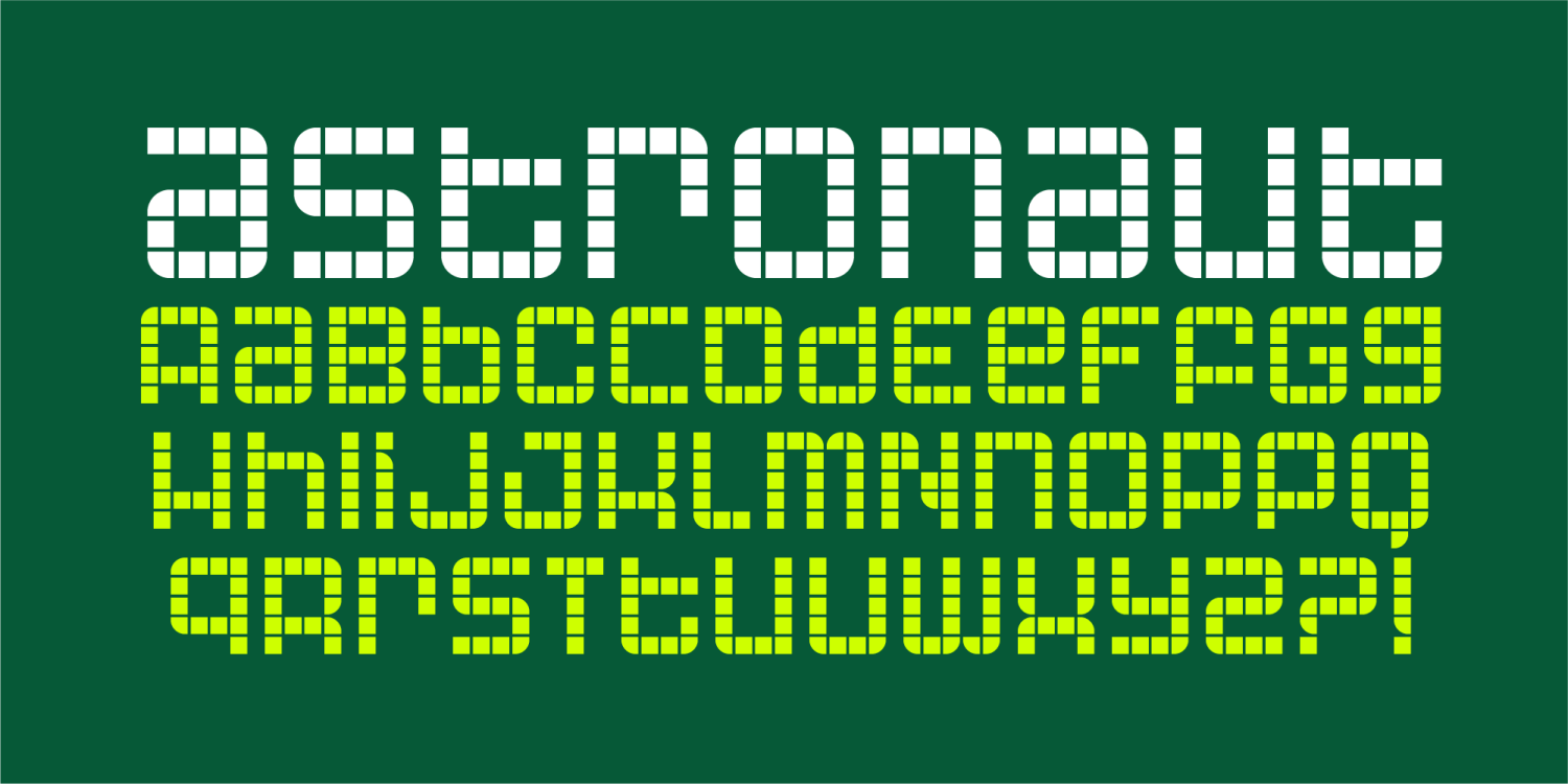Astronaut Font Poster #1
