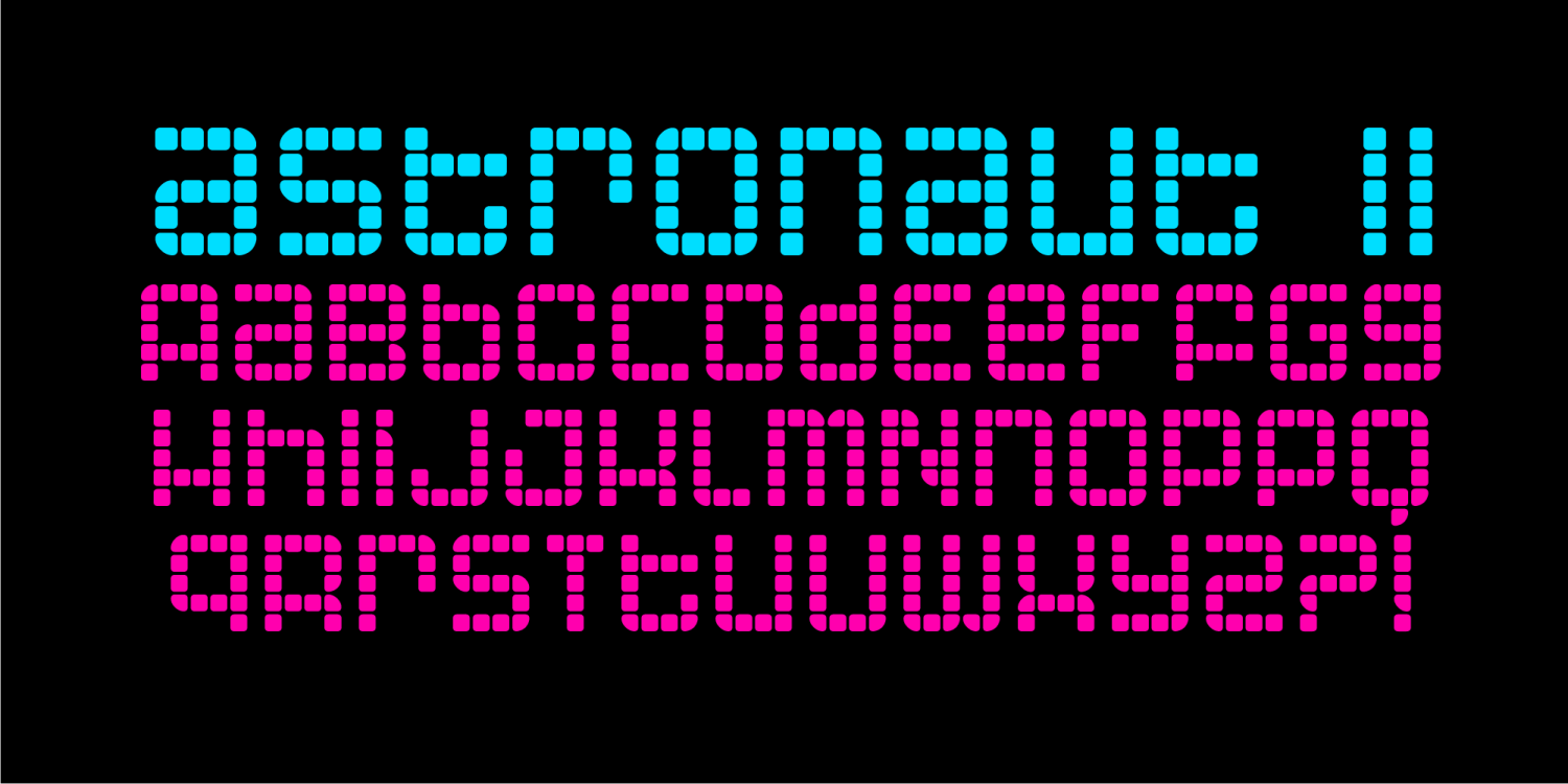 Astronaut Font Poster #1