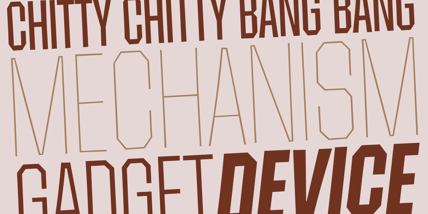 Contraption Font Poster #1