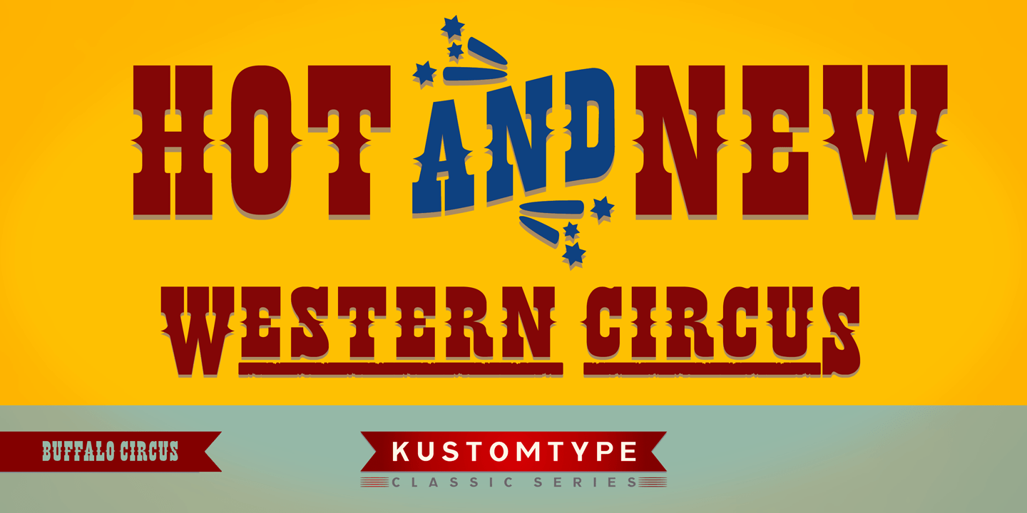 Buffalo Circus Font Poster #1