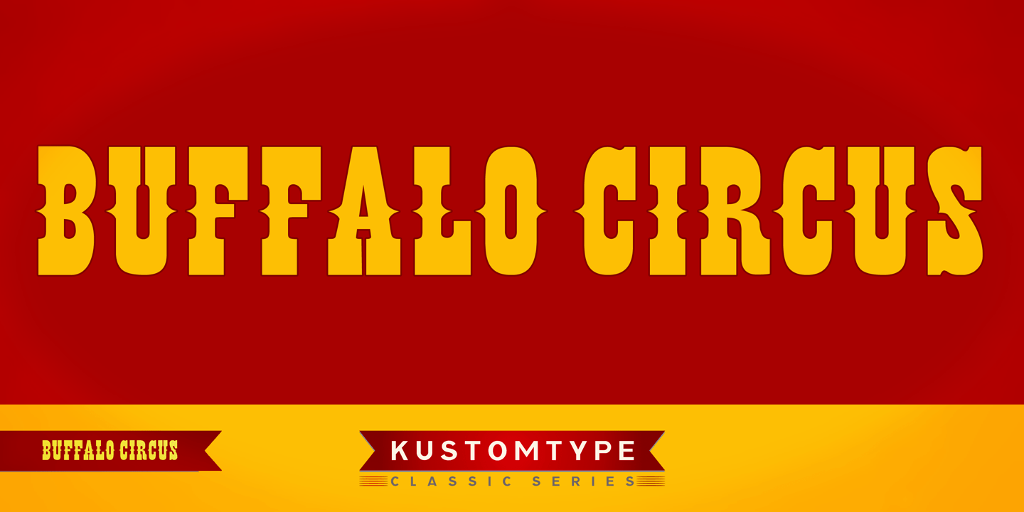 Buffalo Circus Font Poster #1