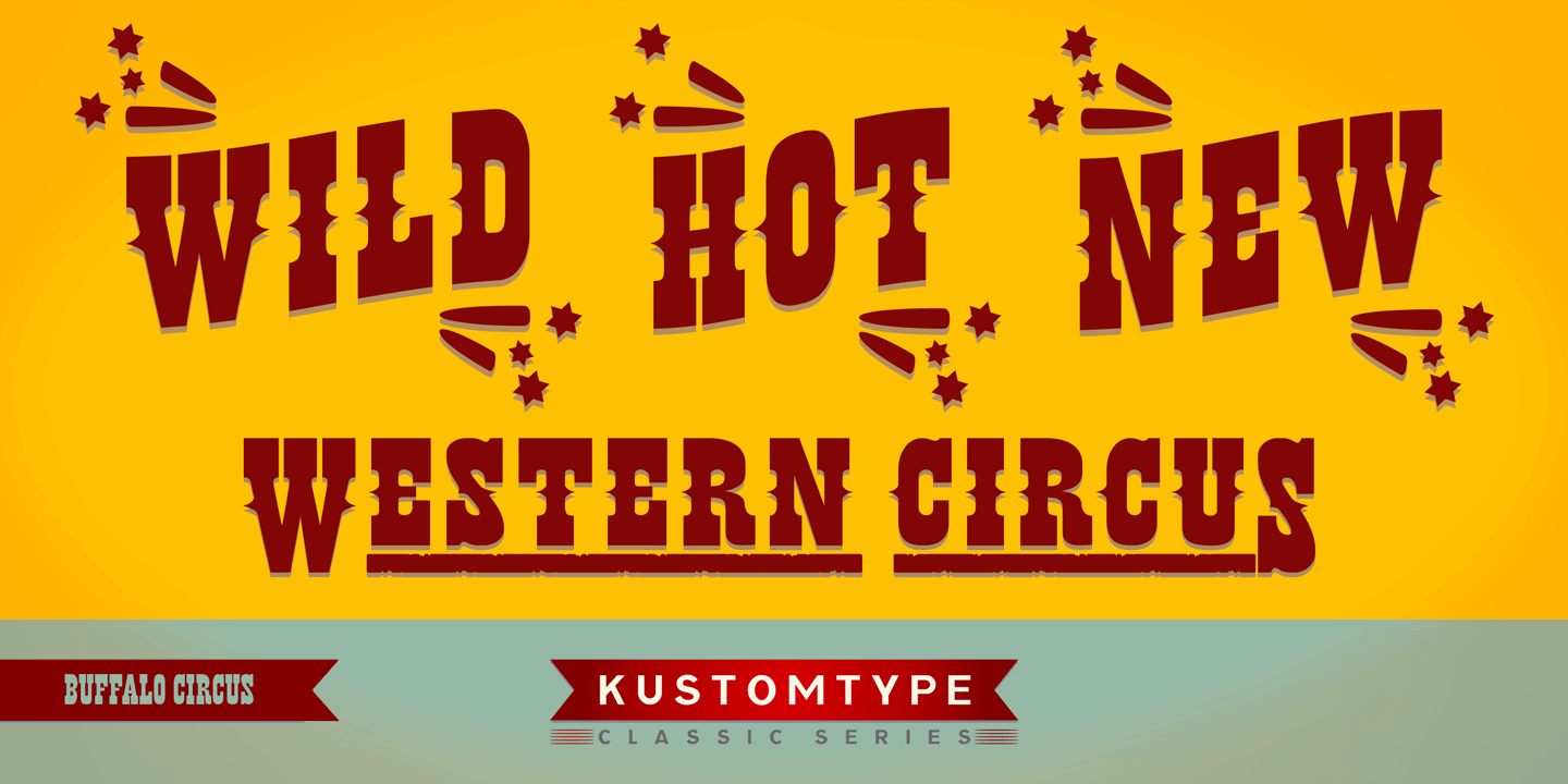 Buffalo Circus Font Poster #1
