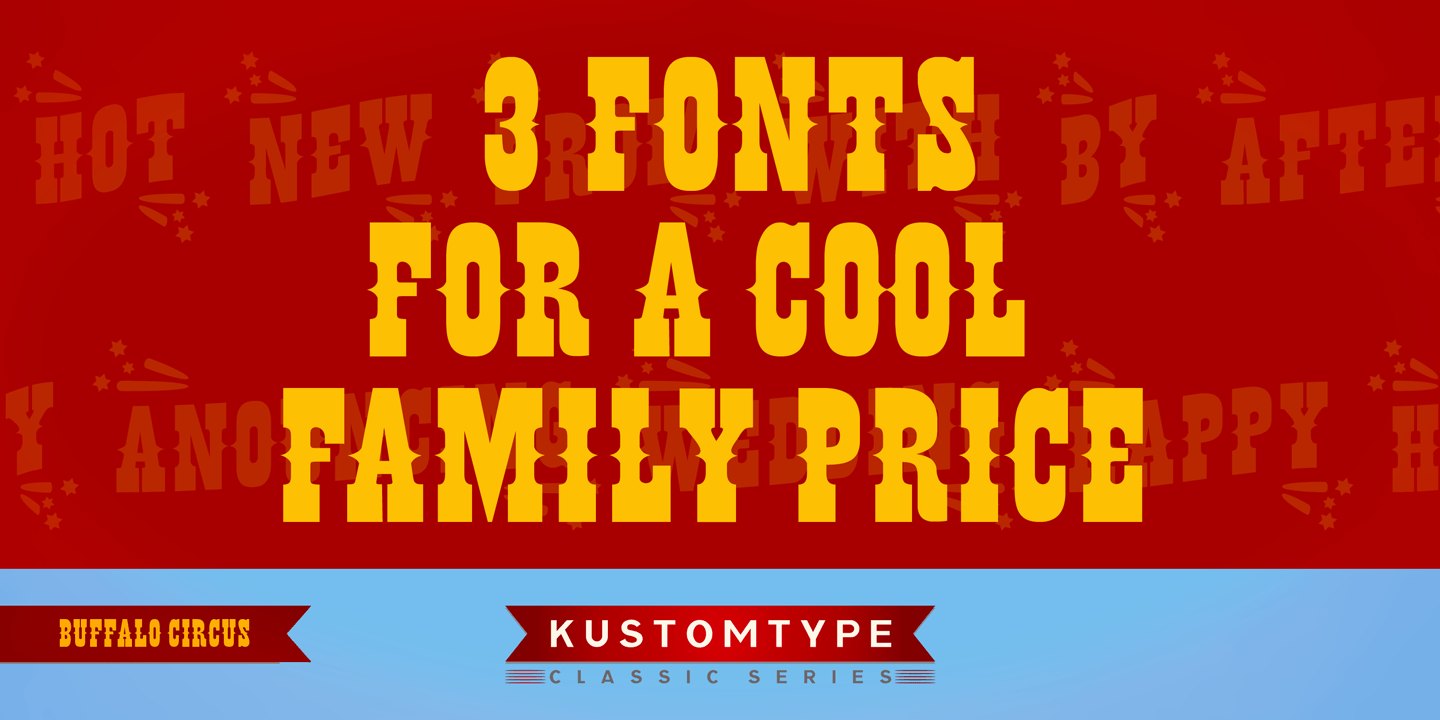 Buffalo Circus Font Poster #1