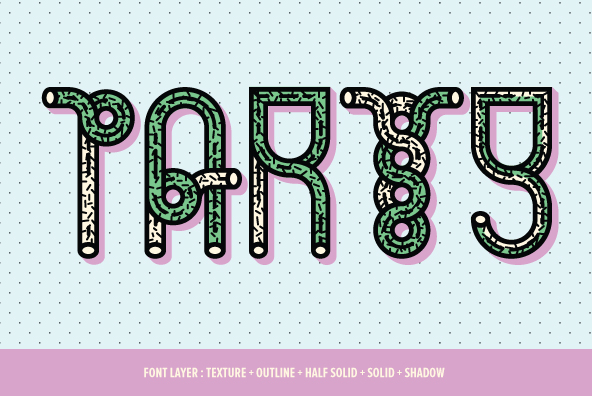 YWFT Pipe Font Poster #1