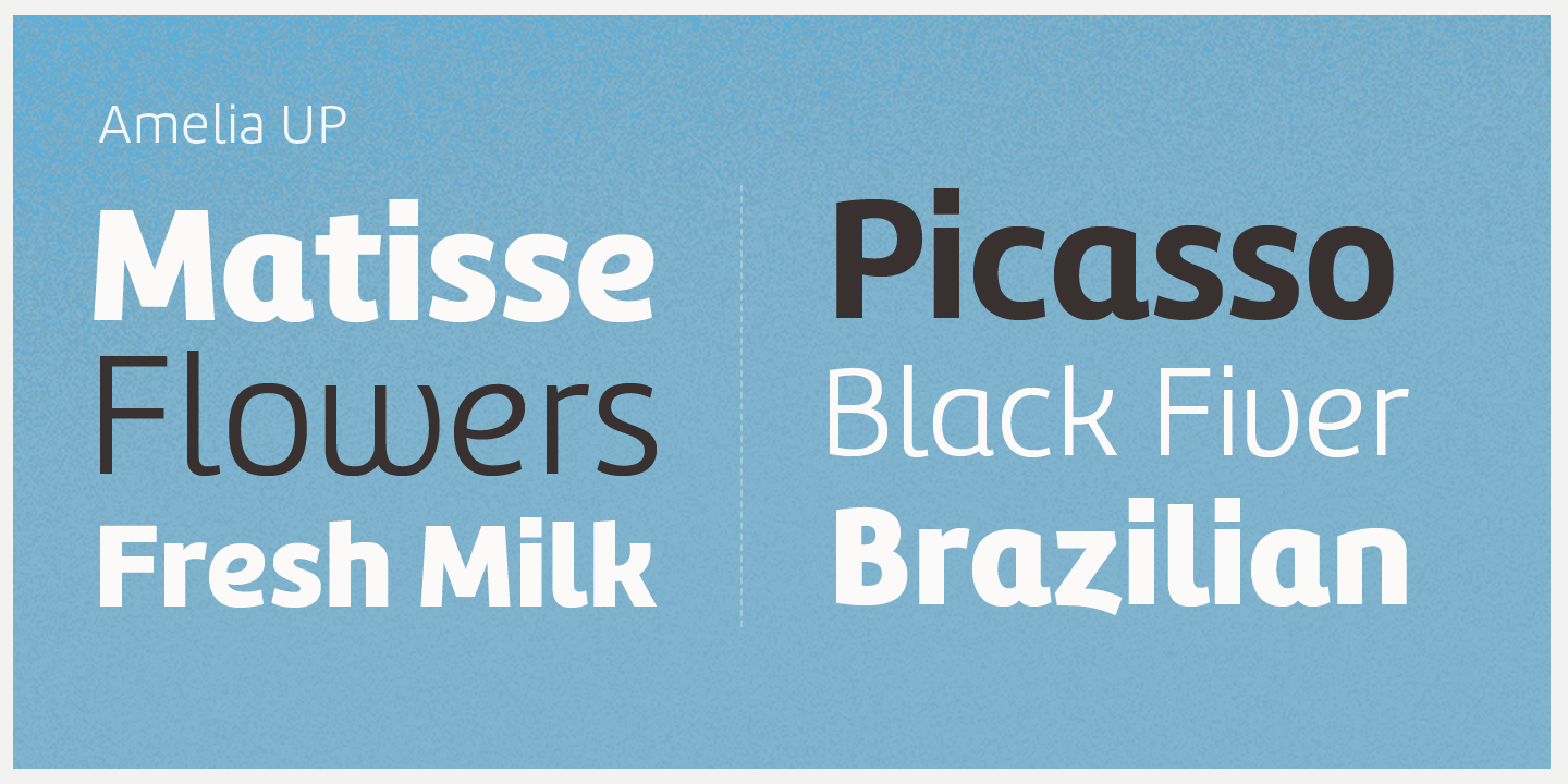 Amelia Font Poster #1