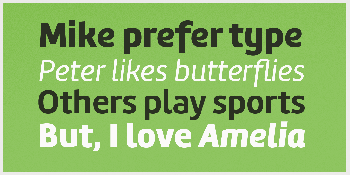 Amelia Font Poster #1