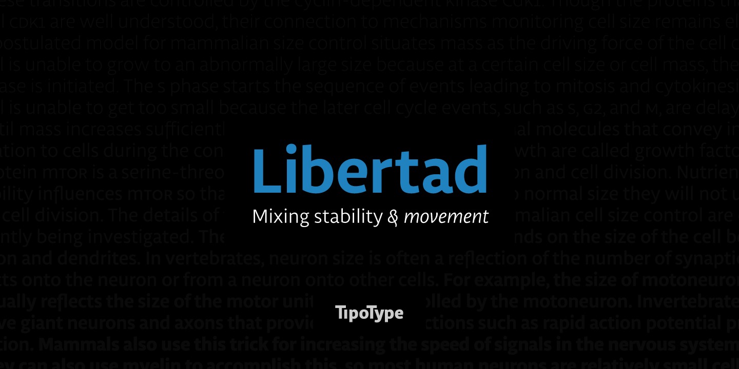 Libertad Font Poster #1