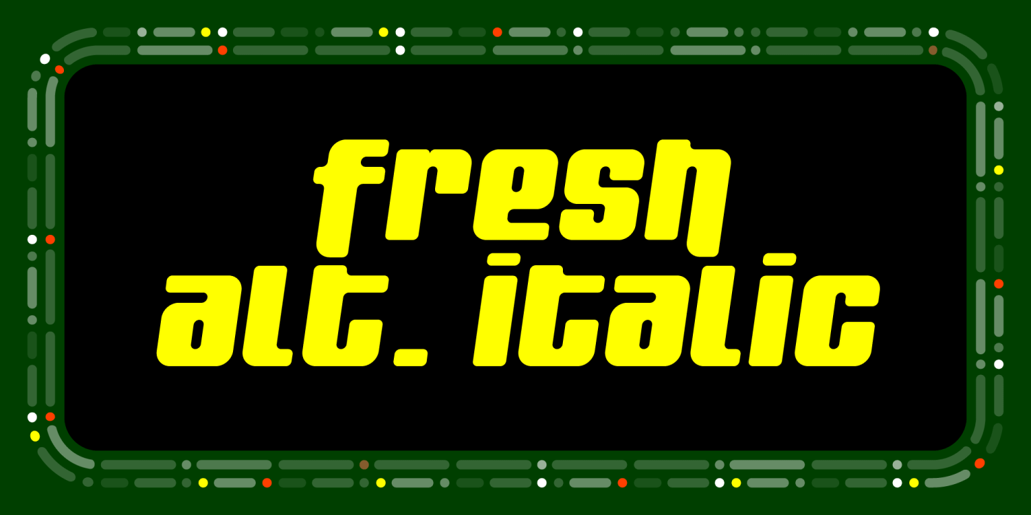 Fresh Font Poster #1