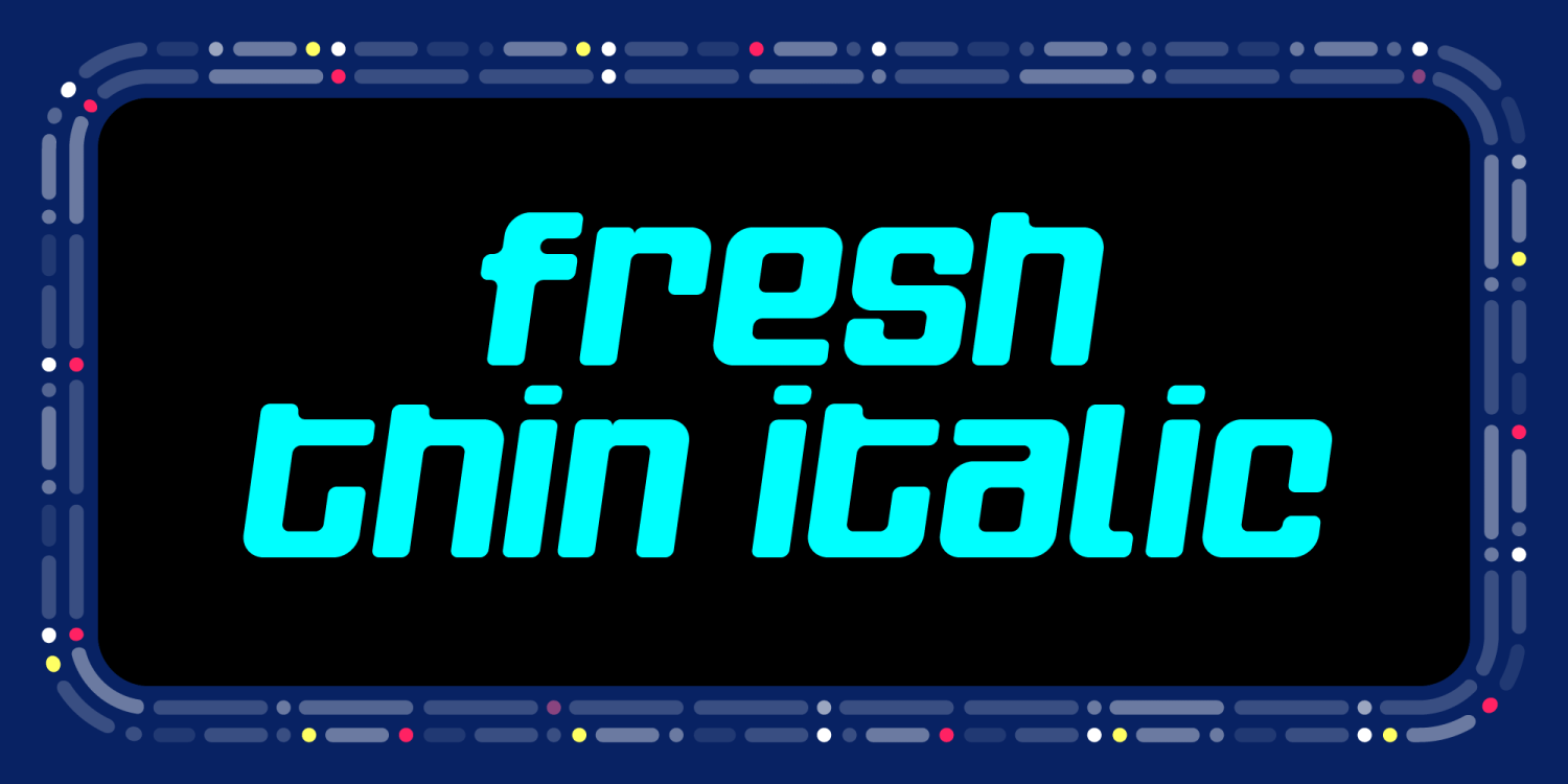 Fresh Font Poster #1