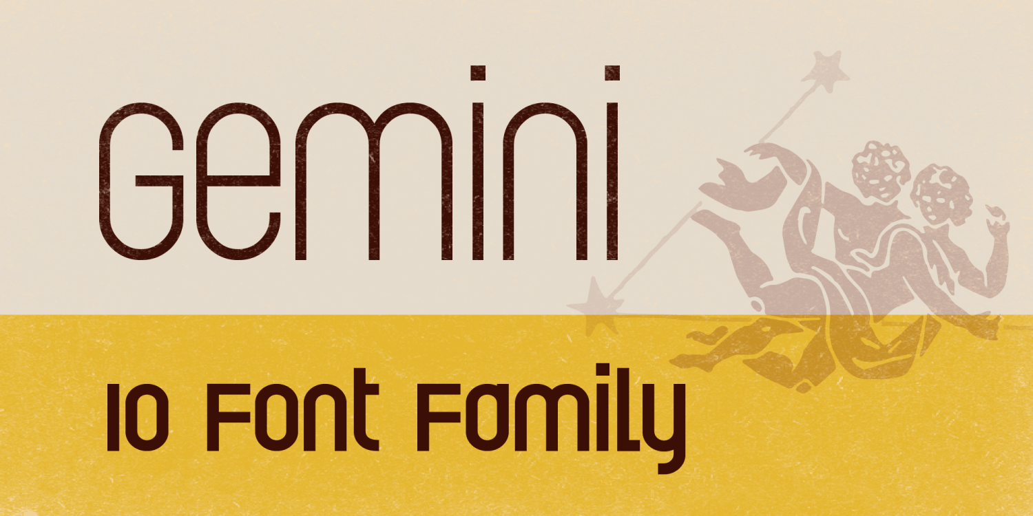 Gemini Family Font Poster #1