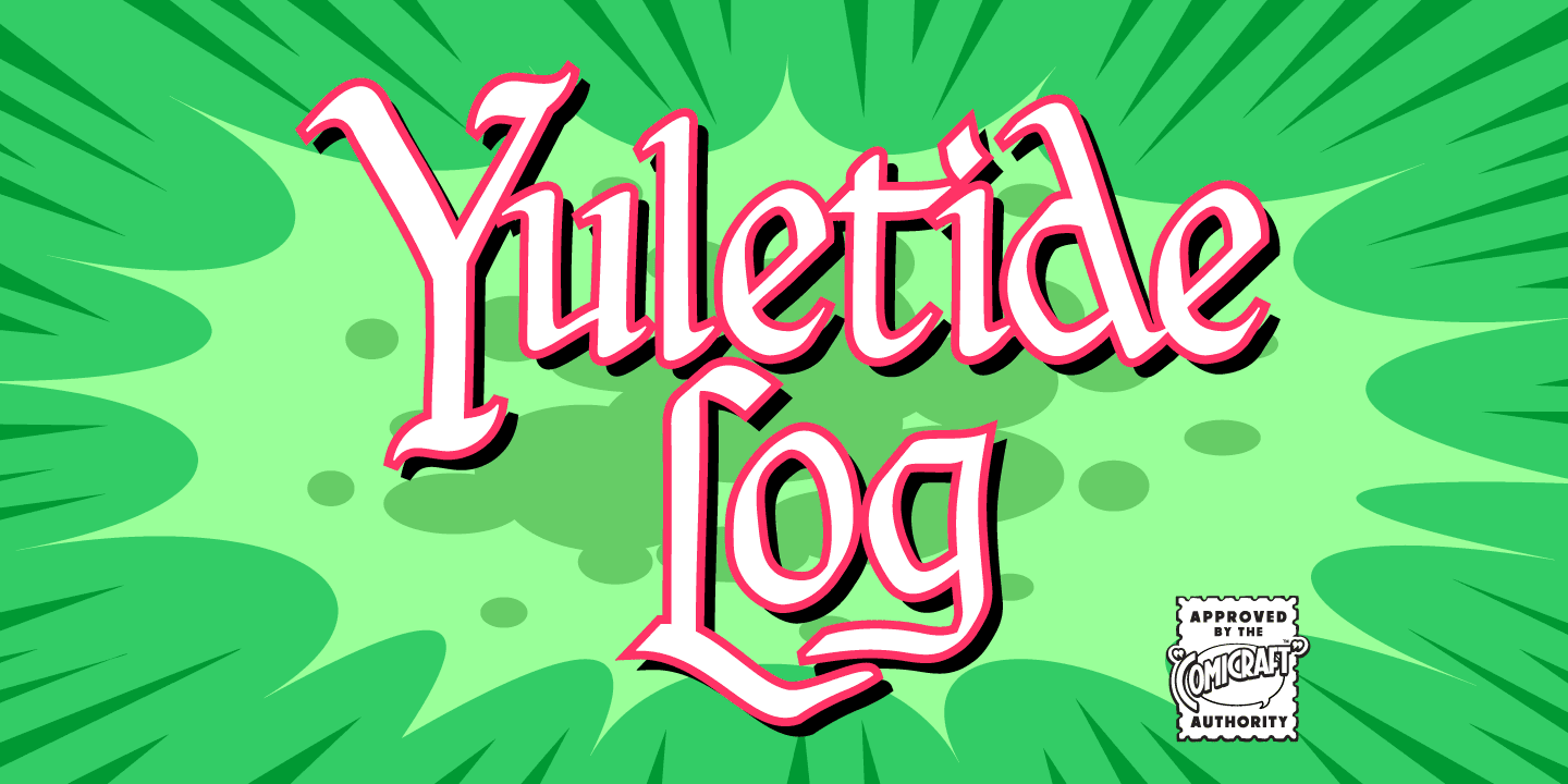Yuletide Log Font Poster #1