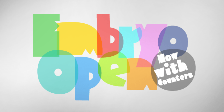 Embryo Open Font Poster #1