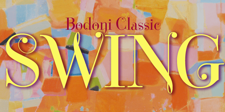 Bodoni Classic Swing Font Poster #1