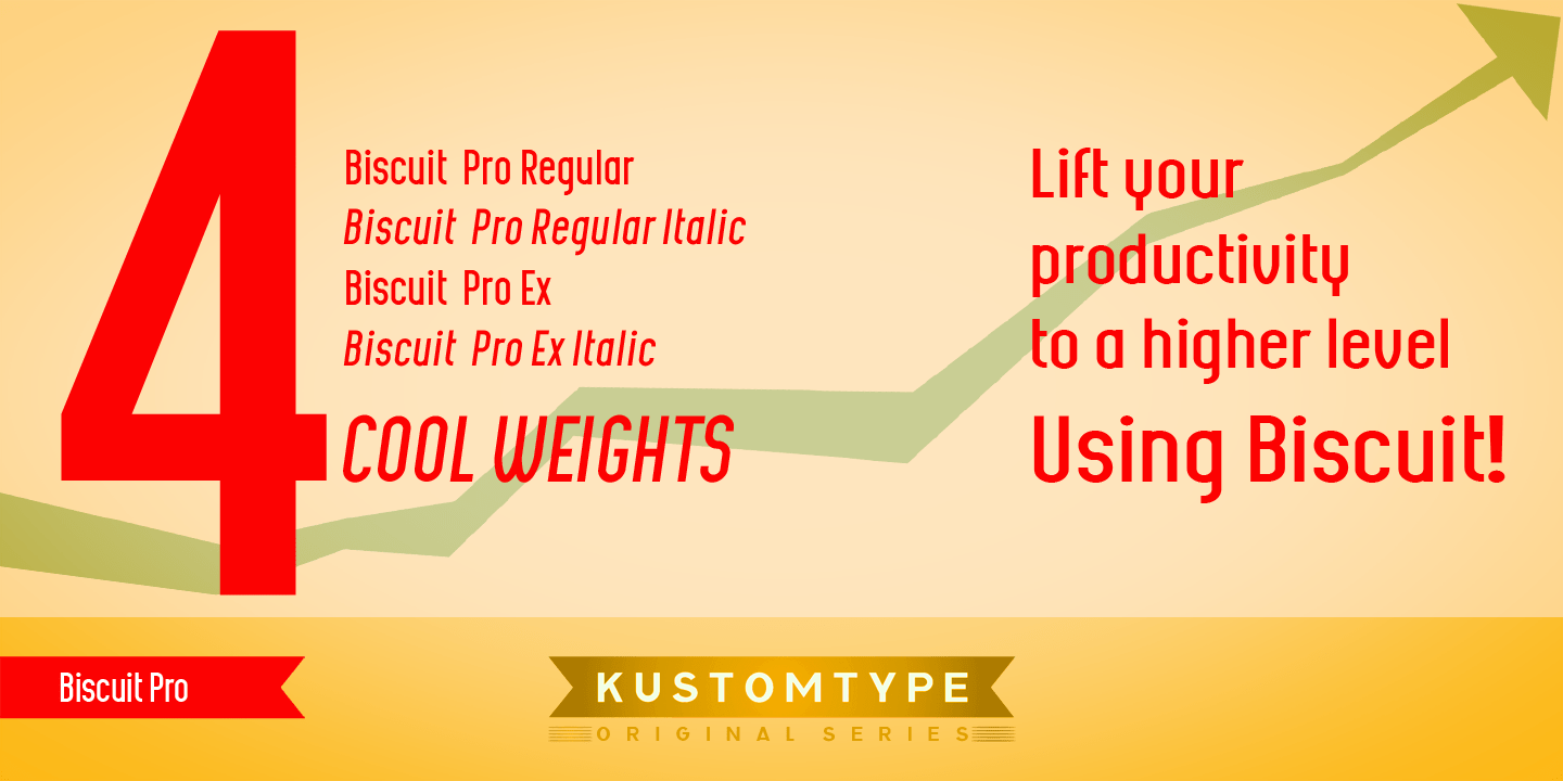 Biscuit Pro Ext Pack Font Poster #1