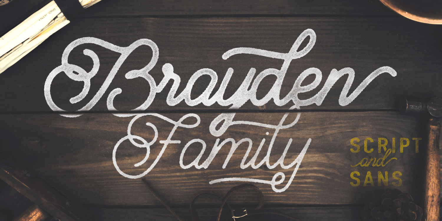Brayden Font Poster #1