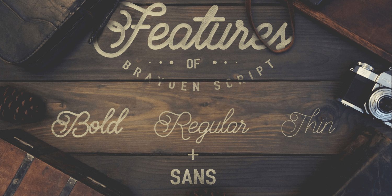 Brayden Font Poster #1