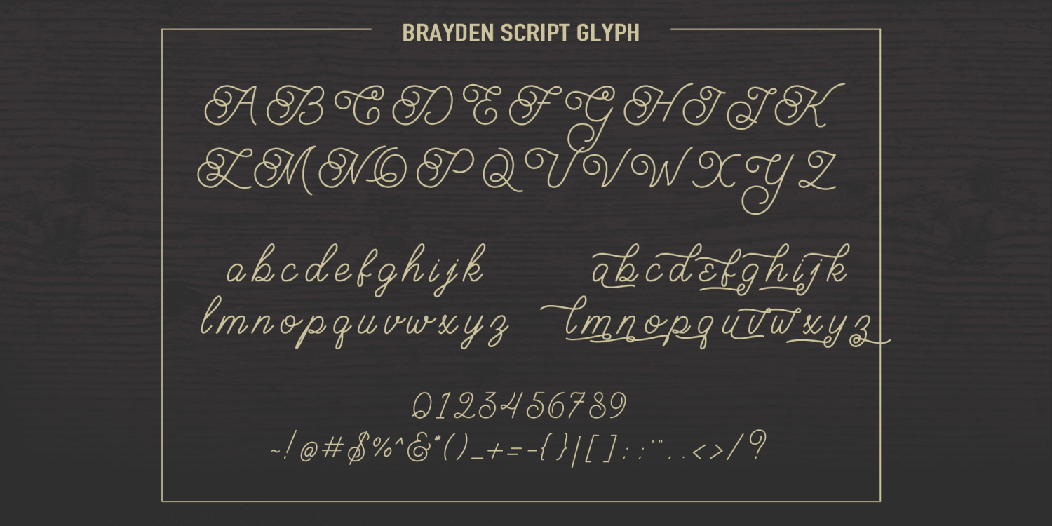 Brayden Font Poster #9