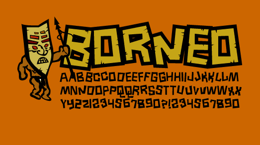 Borneo Font Poster #1