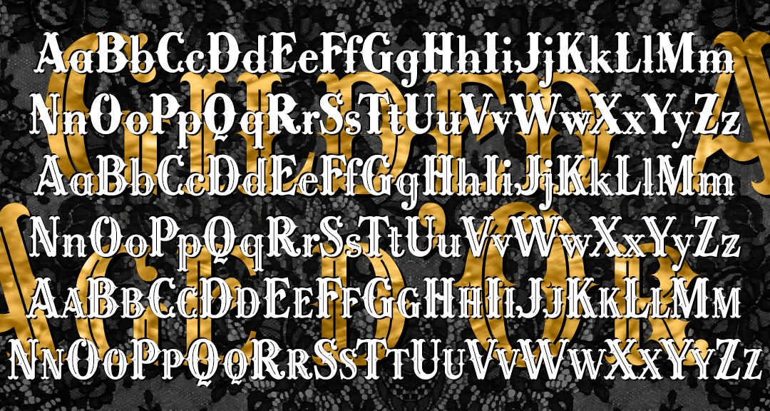 Gilded Age Font Family Poster