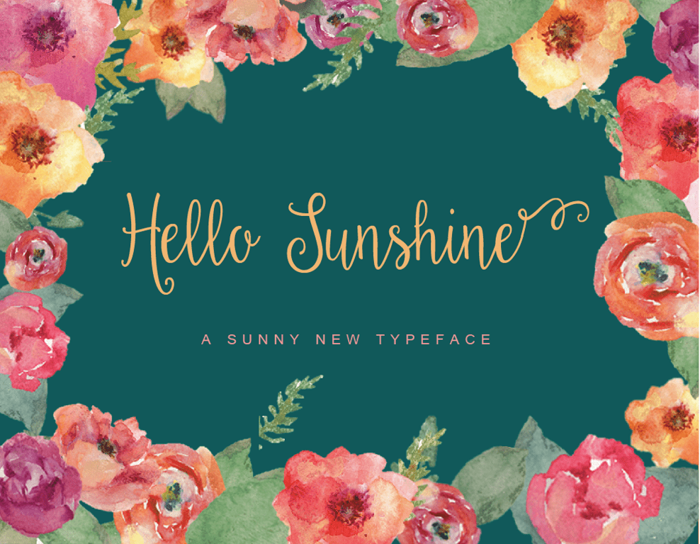 Hello Sunshine Font Family