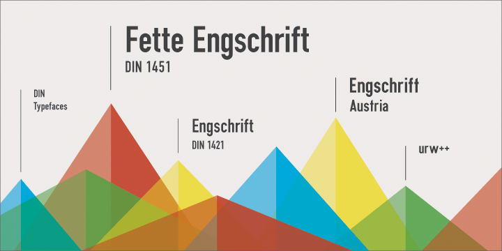 Engschrift Poster