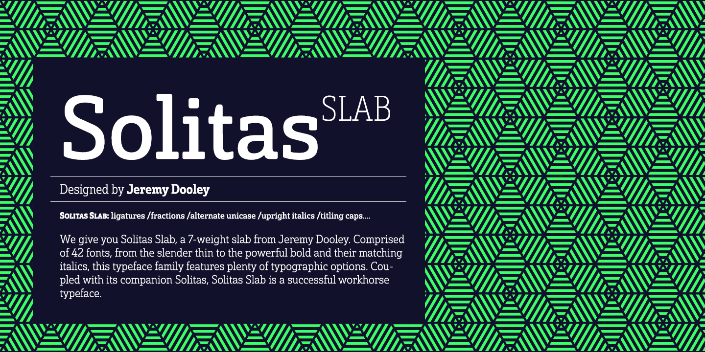 Solitas Slab Font Poster #1