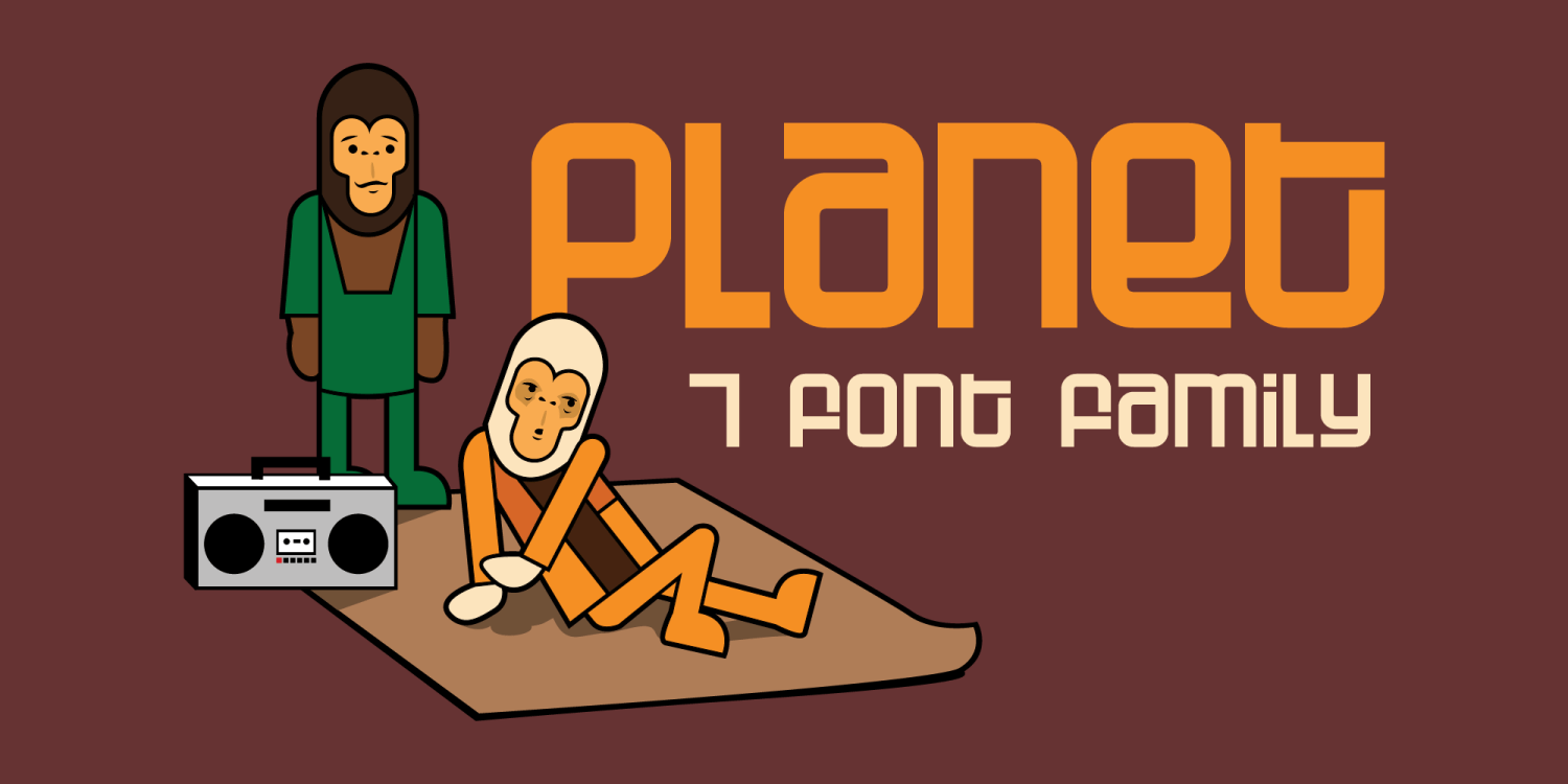 Planet Font Poster #1