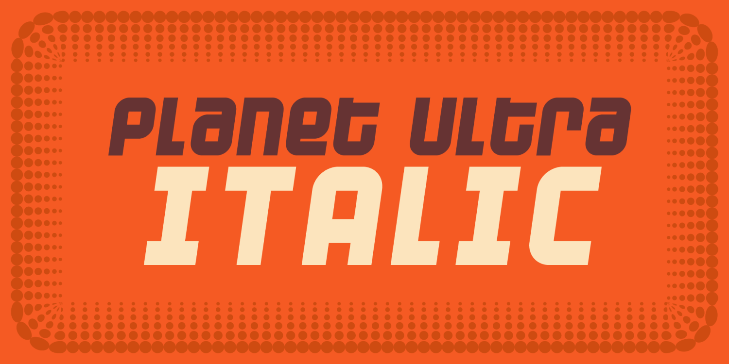 Planet Font Poster #1