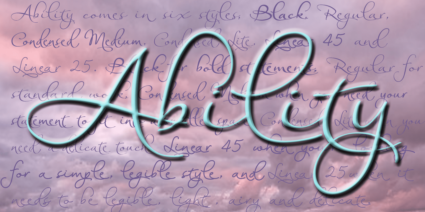 Ability Font Poster #1