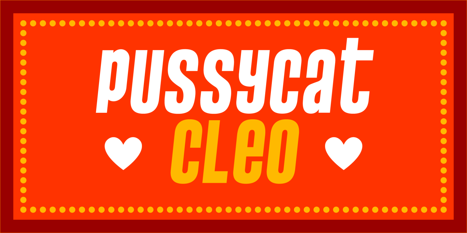 Pussycat Font Poster #1