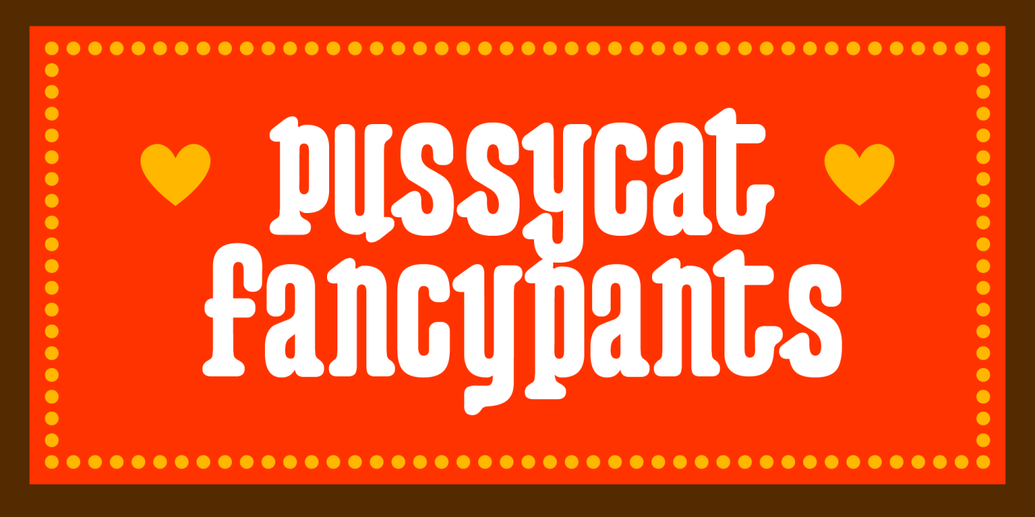 Pussycat Font Poster #1