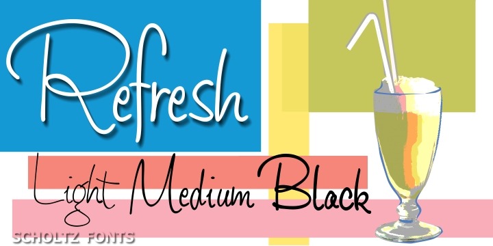 Refresh Font Poster #1