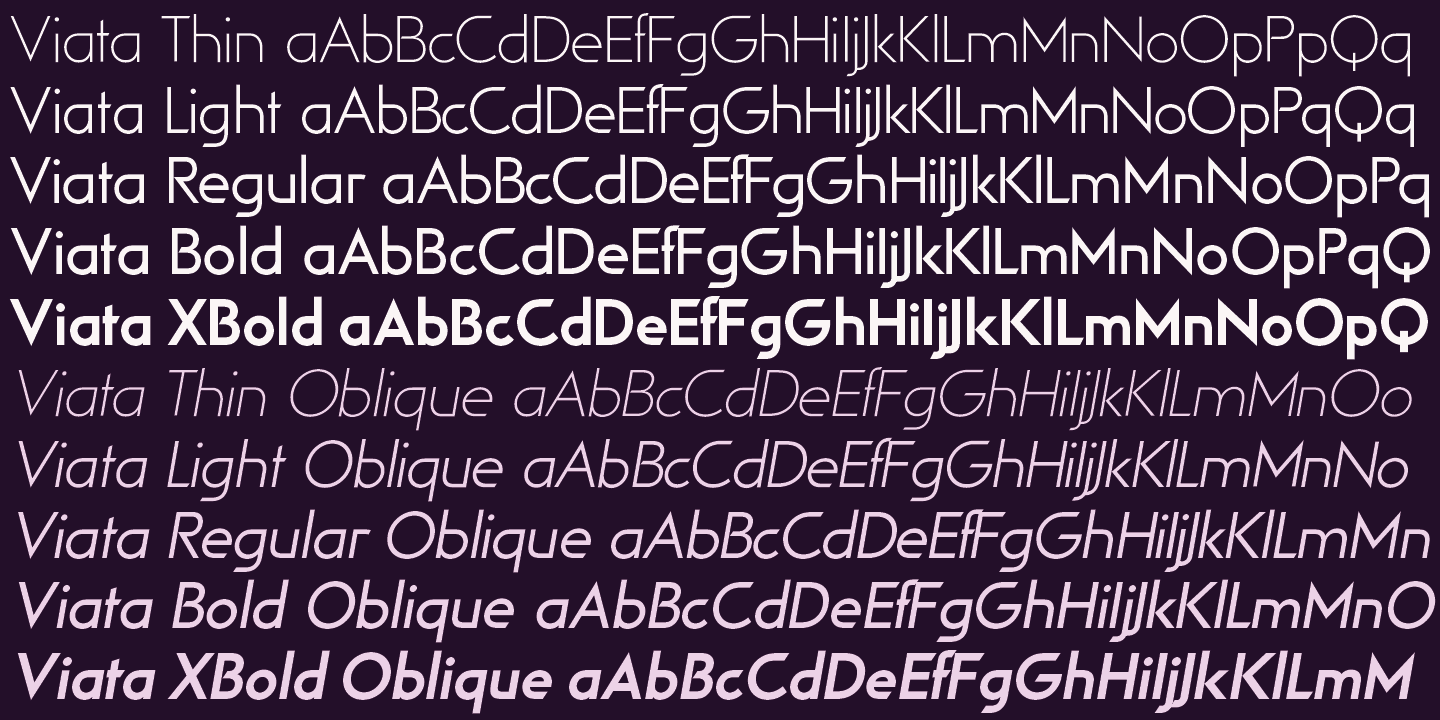 Viata Font Poster #1