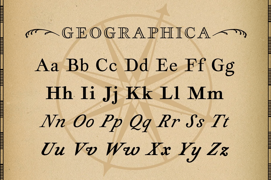 Geographica Font Poster #1