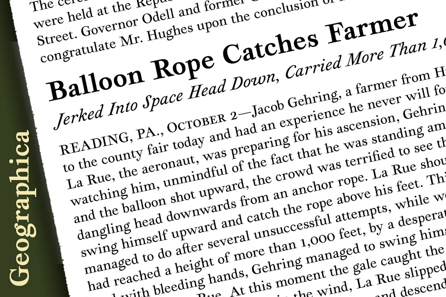 Geographica Font Poster #1