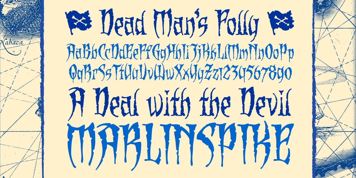 Dead Mans Font Poster #1