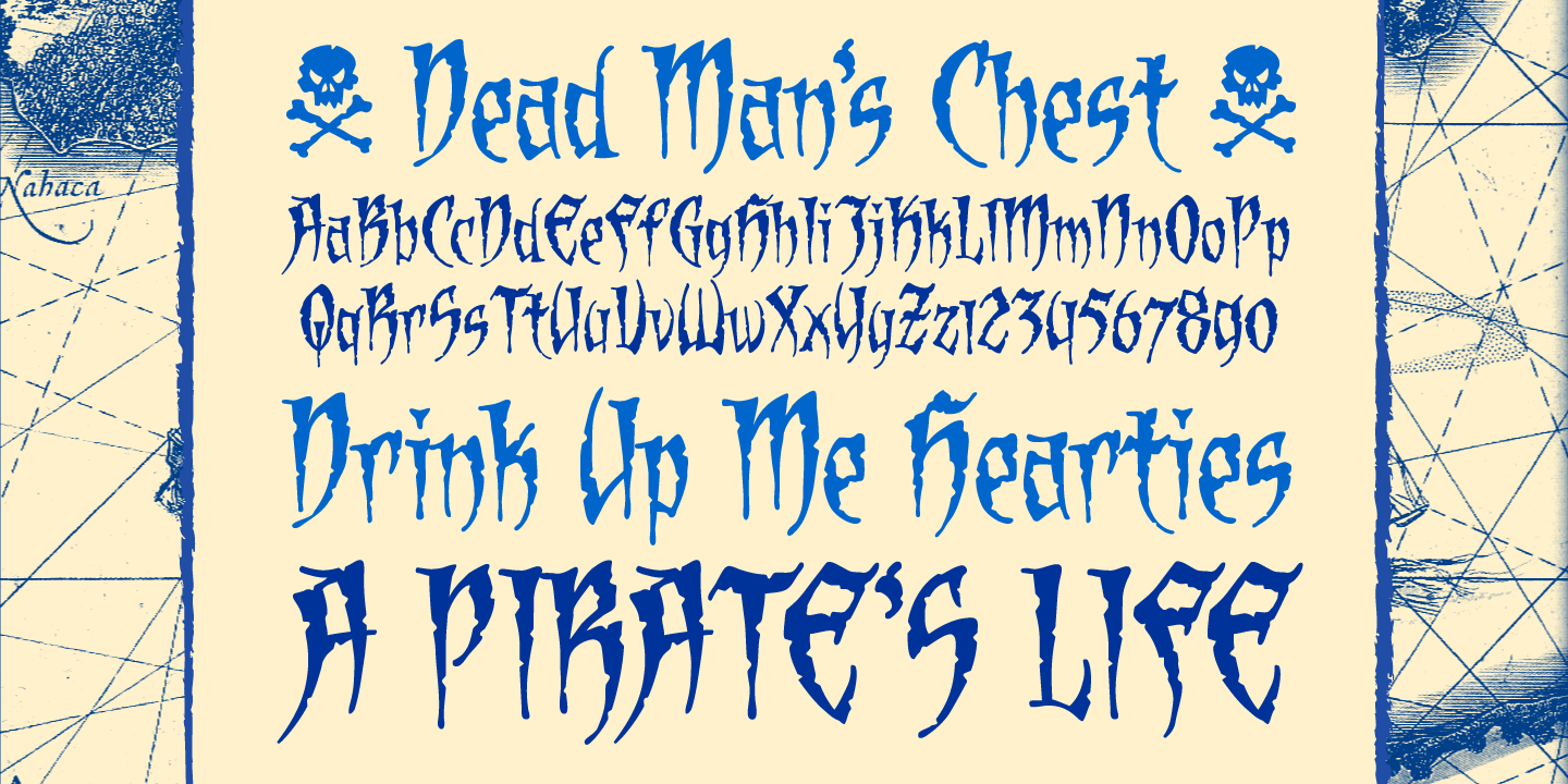 Dead Mans Font Poster #1