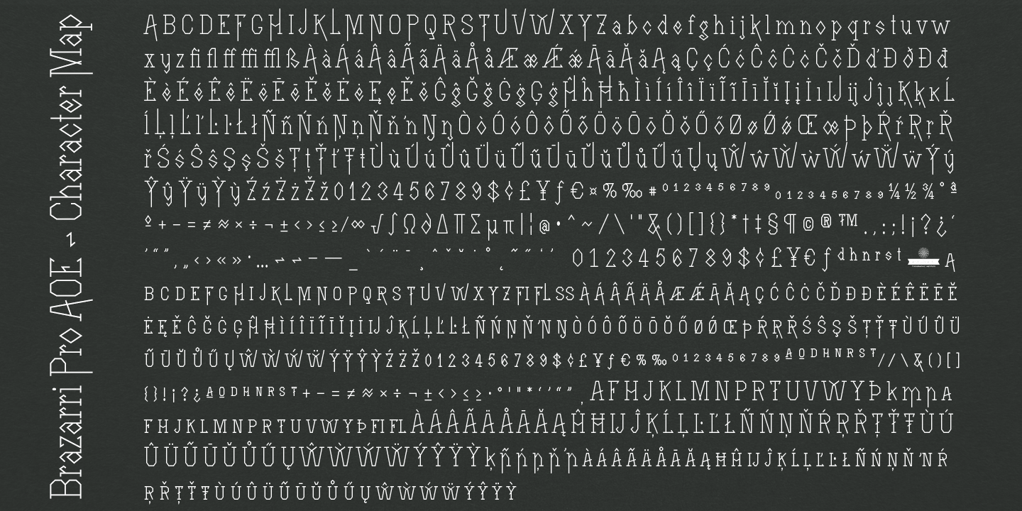 Brazarri Pro AOE Font Poster #1