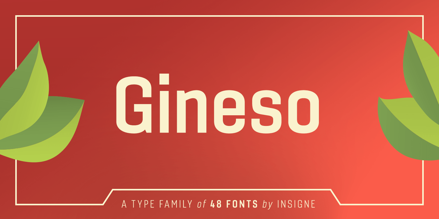 Gineso Font Poster #1