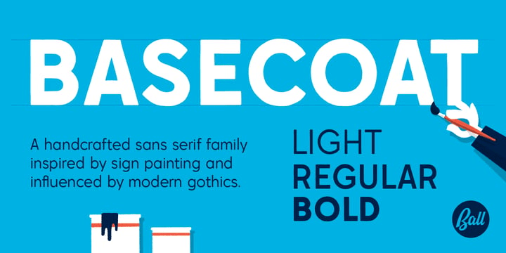 Basecoat Font Poster #1