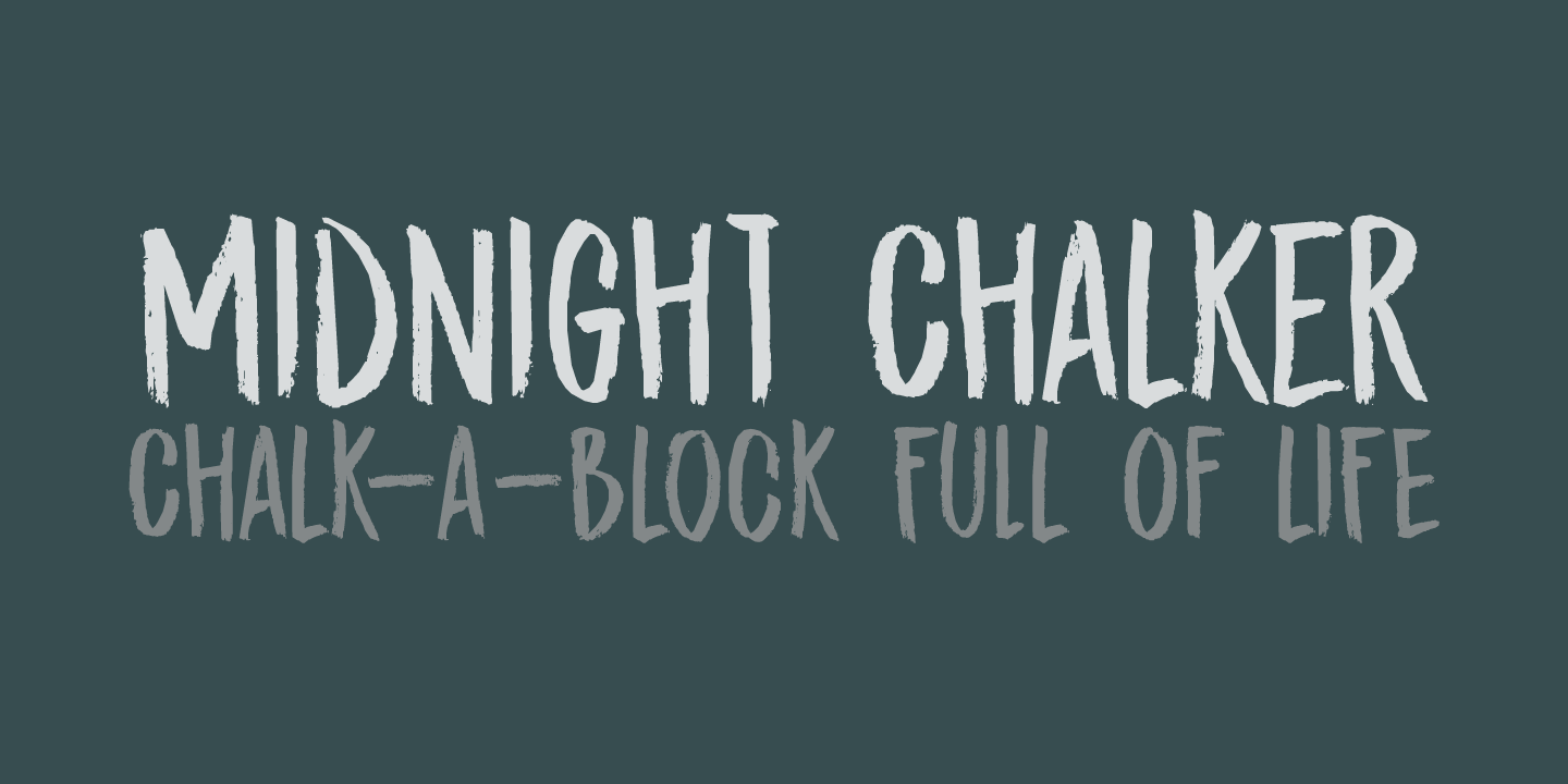 Midnight Chalker Font Poster #1