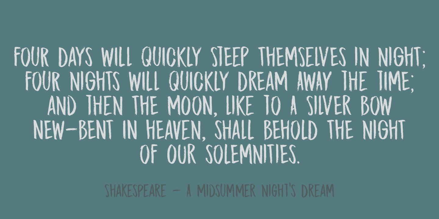 Midnight Chalker Font Poster #1