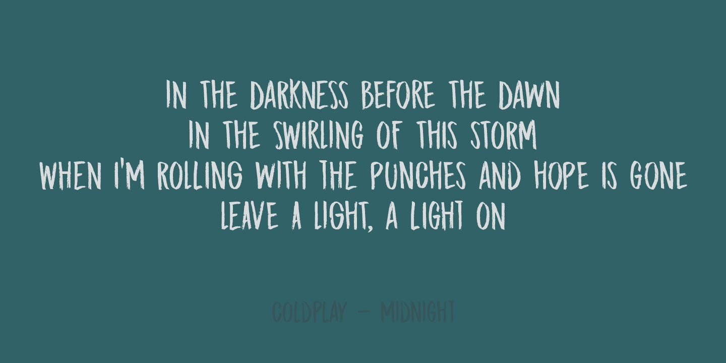 Midnight Chalker Font Poster #1