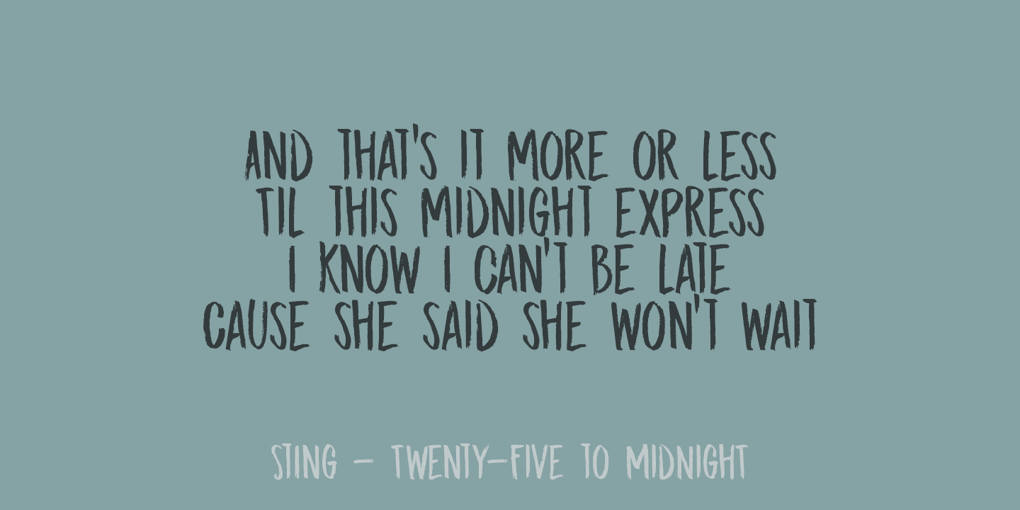 Midnight Chalker Font Poster #1