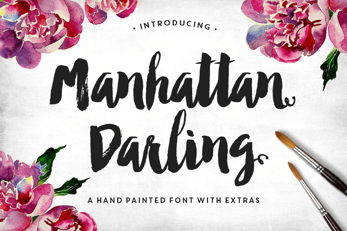 Manhattan Darling Typeface Poster